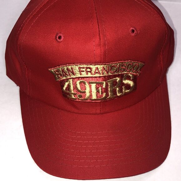 Vintage Sports Specialties  San Francisco 49ers NFL  All Red  Snapback Hat EUC!! - Picture 3 of 9